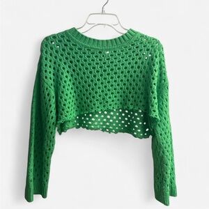 H&M Vibrant Green Knit Top